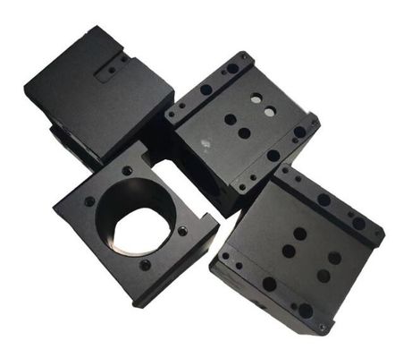 45 درجه دقیق CNC قطعات تراشکاری و فرز پایه بلبرینگ آنودایز شده سیاه
