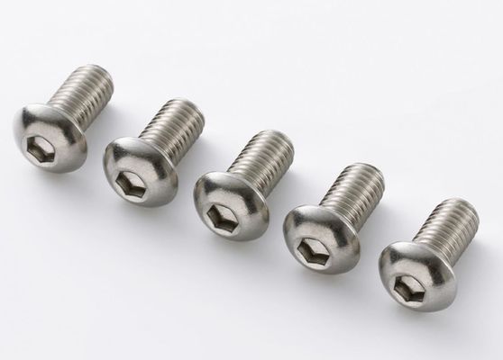 پیچ شش گوشه سر گرد فولاد ضد زنگ 304 با سختی بالا 100% سفارشی شده تحت استانداردهای کیفیت ISO DIN BS UNI