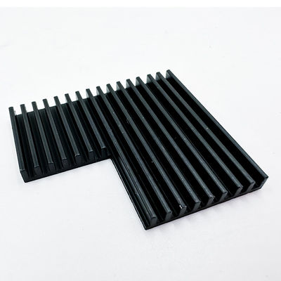 هیت سینک سیاه آنودایز شده قطعات ماشینکاری CNC آلومینیومی برای چراغ های ال ای دی کاشت گلخانه
