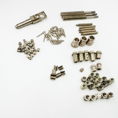 پیچ های برنجی سفارشی / قطعات برنجی CNC چرخانده شده 0.01mm-0.05mm