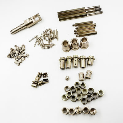 پیچ های برنجی سفارشی / قطعات برنجی CNC چرخانده شده 0.01mm-0.05mm