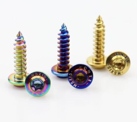 پیچ های تیتانیوم M4 M5 304 پیچ های سر فلنج فولادی ضد زنگ