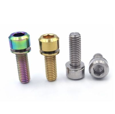 پیچ دستگیره آلیاژ تیتانیوم M5x18x20 دستگیره پیچ ثابت با واشر