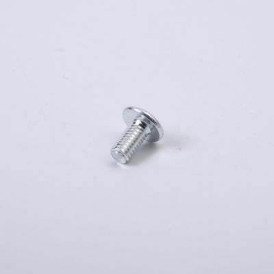 GB818 M4-M6 پیچ فولادی ضد زنگ سر تابه / پیچ سر گرد متقاطع